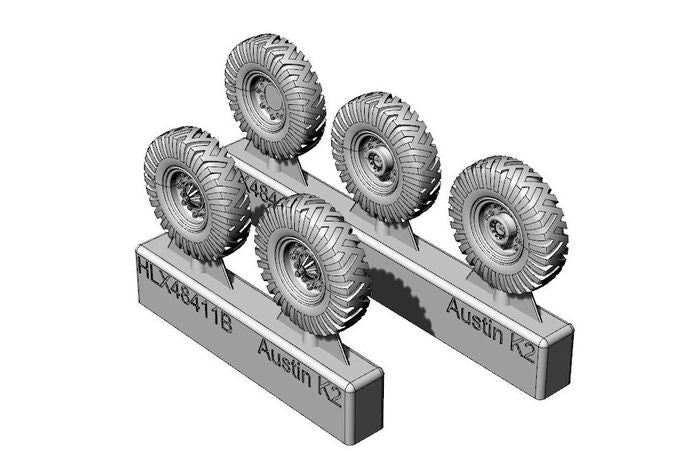 Hauler HLX48411 1:48 British 2-ton Austin K2 4x2 Ambulance WHEELS
