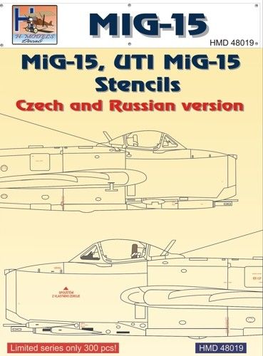 H-Model Decals HMD48019 1:48 Mikoyan MiG-15 Stencils