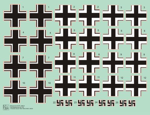 H-Model Decals HMD48023 Bf-109D Invasion of Norway Pt 4 1:48