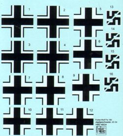 H-Model Decals HMD48034 1:48 Focke-Wulf Fw-190A-4 JG 54 'Grunherz'