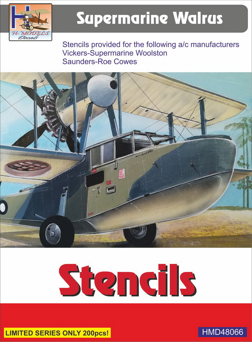 H-Model Decals HMD48066 1:48 Walrus Mk.I/Mk.II wing walkways & stencils