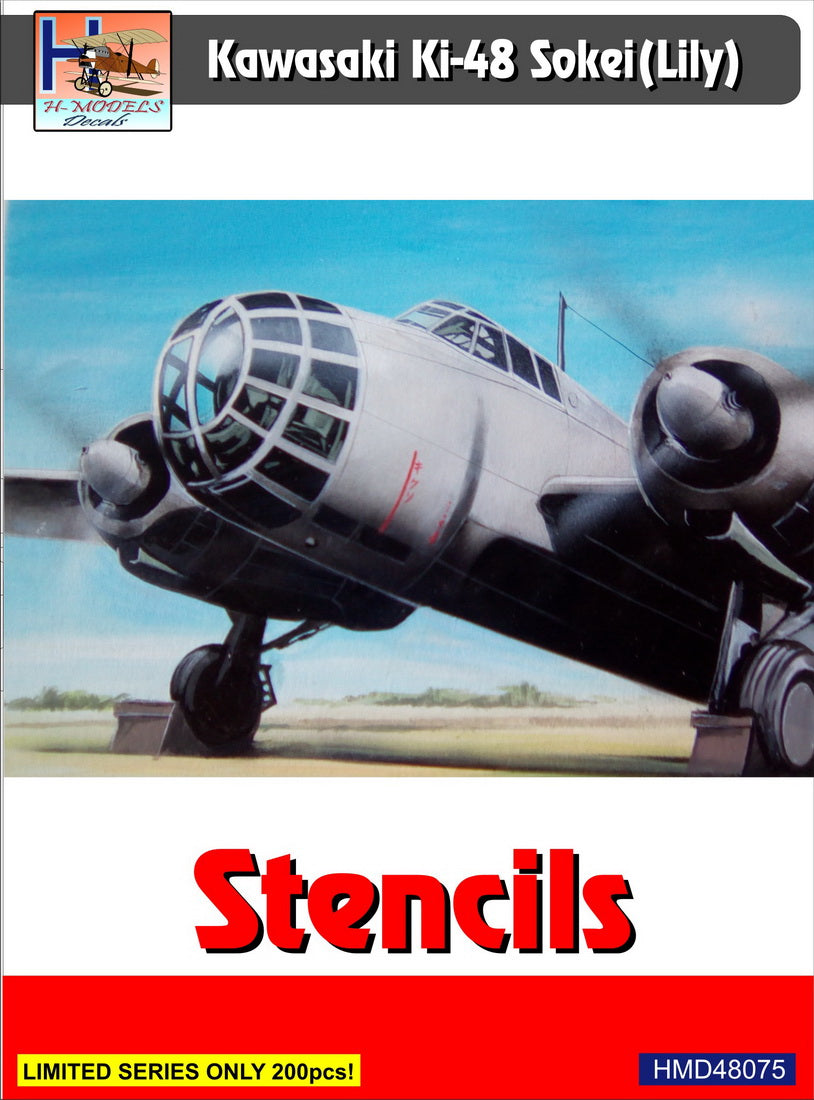 H-Model Decals HMD48075 1:48 Kawasaki Ki-48-Ib/Ki-48-IIb Lily stencils