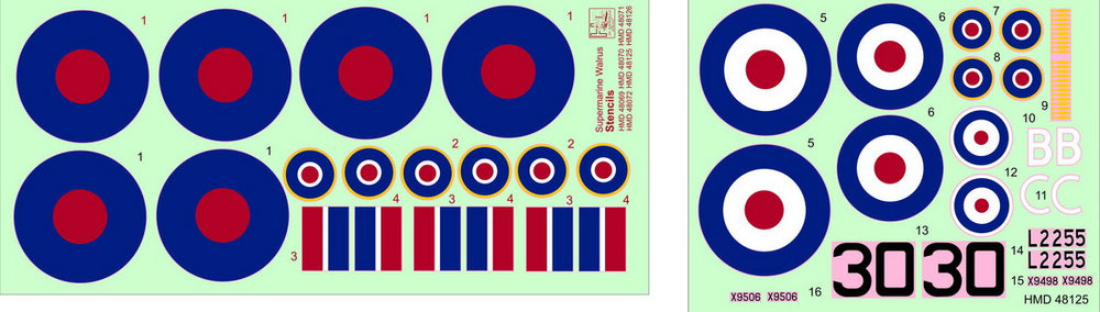 H-Model Decals HMD48125 1:48 Supermarine Walrus Mk.I/Mk.II in FAA Service, Pt.7