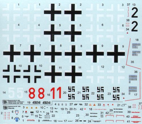 H-Model Decals HMD72008 1:72 NachtJagdgeschwader JG 300 Wilde Sau, Pt.2