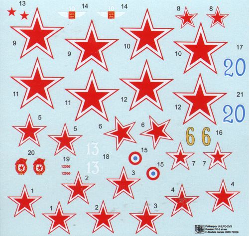 H-Model Decals HMD72026 1:72 Polikarpov U-2/Po-2 at war