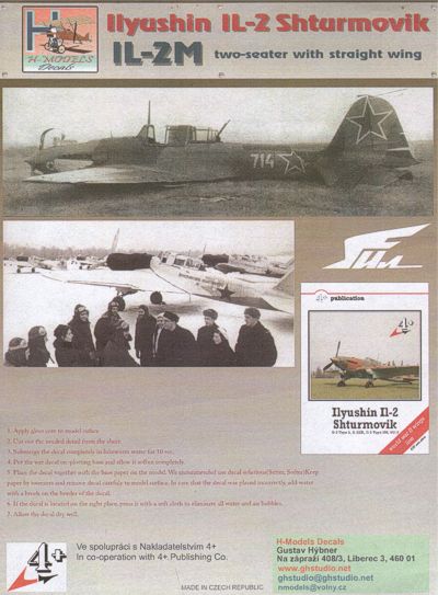 H-Model Decals HMD72030 1:72 Ilyushin Il-2M
