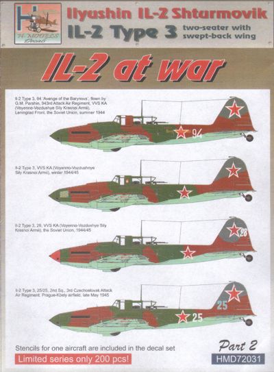 H-Model Decals HMD72031 1:72 Ilyushin Il-2M
