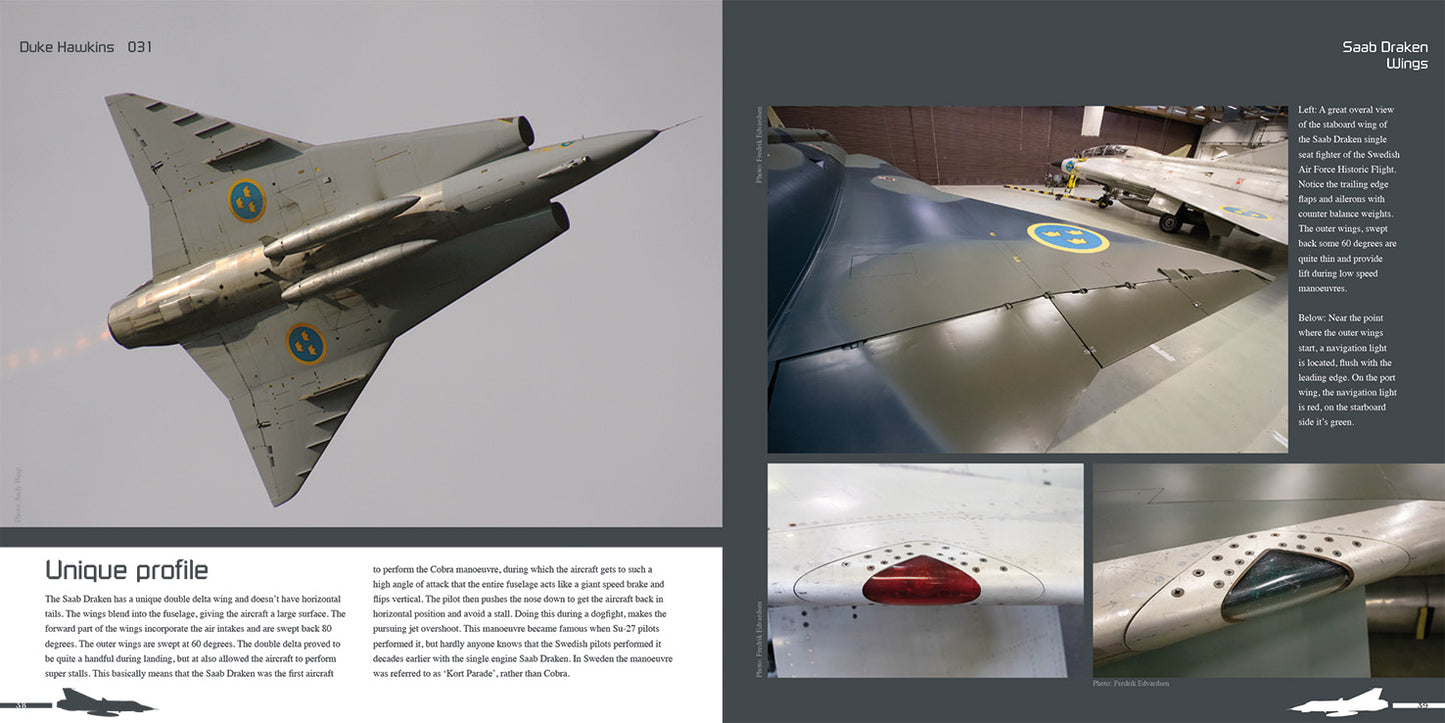 Duke Hawkins HMHDH-031 Saab 35 Draken 116 page book