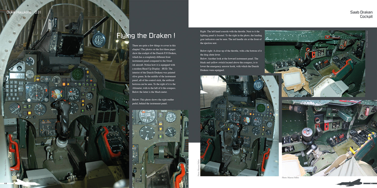 Duke Hawkins HMHDH-031 Saab 35 Draken 116 page book