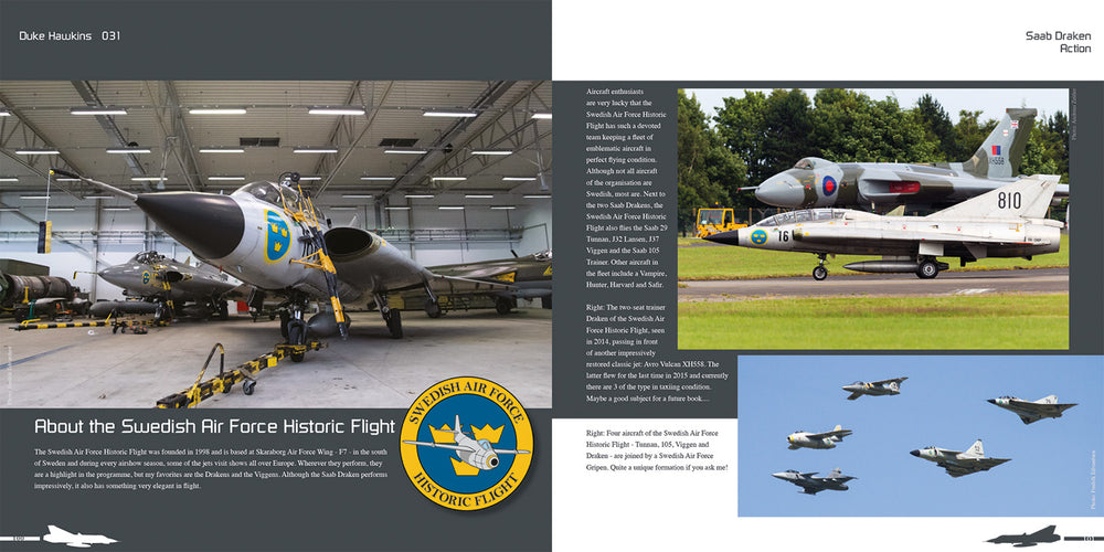 Duke Hawkins HMHDH-031 Saab 35 Draken 116 page book