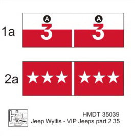 H-Model Decals HMT35039 1:35 Willys Jeep MB/U.S