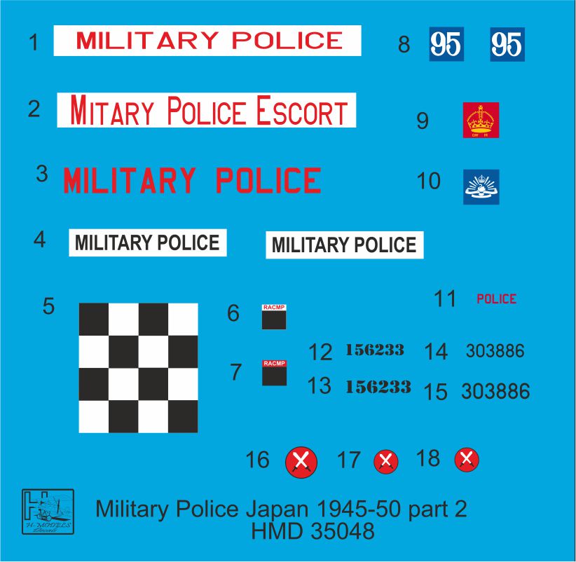 H-Model Decals HMT35048 1:35 Willys Jeep MB/U.S