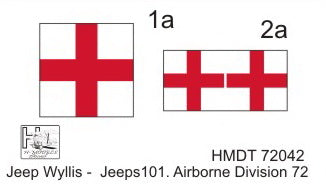 H-Model Decals HMT72042 1:72 Willys Jeep MB/U.S