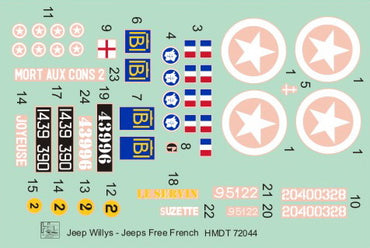 H-Model Decals HMT72044 1:72 Willys Jeep MB/U.S