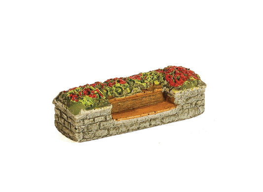 Harburn Hamlet HN614 Raised Flower Bed with Built-in Seat N Gauge