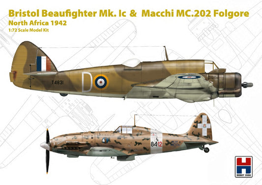 Hobby 2000 H2K72005 Beaufighter Mk.IC & Macchi C.202 1:72