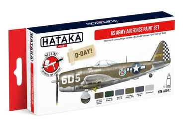 Hataka HTK-AS04.2 1:48 US Army Air Force paint set with 6 colours