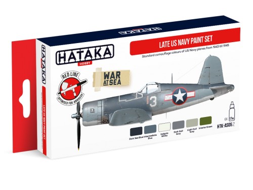 Hataka HTK-AS05.2 1:48 Late US Navy paint set with 6 colours