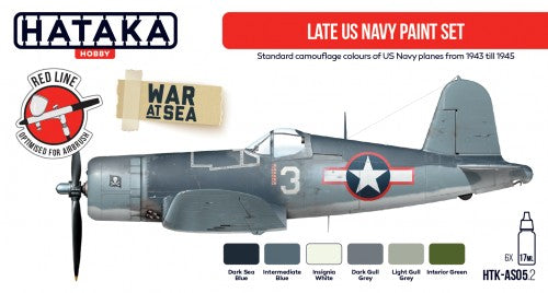 Hataka HTK-AS05.2 1:48 Late US Navy paint set with 6 colours