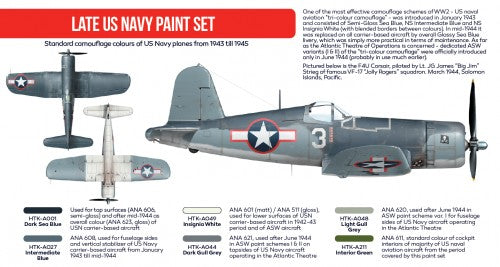 Hataka HTK-AS05.2 1:48 Late US Navy paint set with 6 colours
