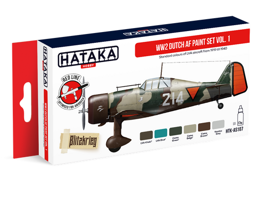 Hataka HTK-AS107 1:48 WW2 Dutch AF paint set vol