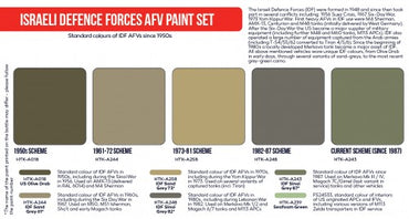 Hataka HTK-AS114 1:35 Israeli Defence Forces AFV paint set x 6 colours