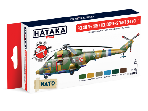 Hataka HTK-AS116 1:48 Polish Air Force / NATO Army Helicopters paint set vol