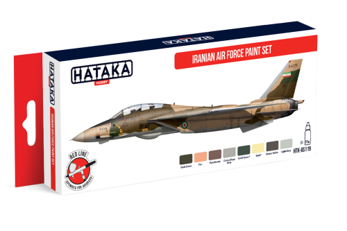 Hataka HTK-AS119 1:48 Iranian Air Force paint set x 8 colours