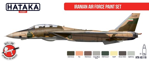 Hataka HTK-AS119 1:48 Iranian Air Force paint set x 8 colours