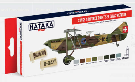 Hataka HTK-AS15 1:48 Swiss Air Force Paint Set