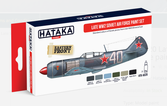 Hataka HTK-AS20 1:48 Late WWII Soviet Air Force paint set