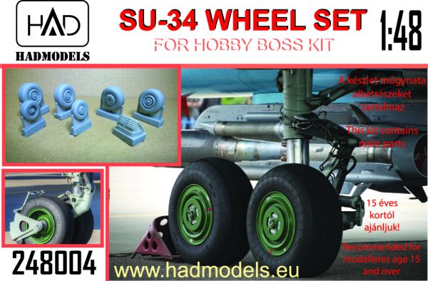HAD Models HUN248004 1:48 Sukhoi Su-34 Fullback wheel set
