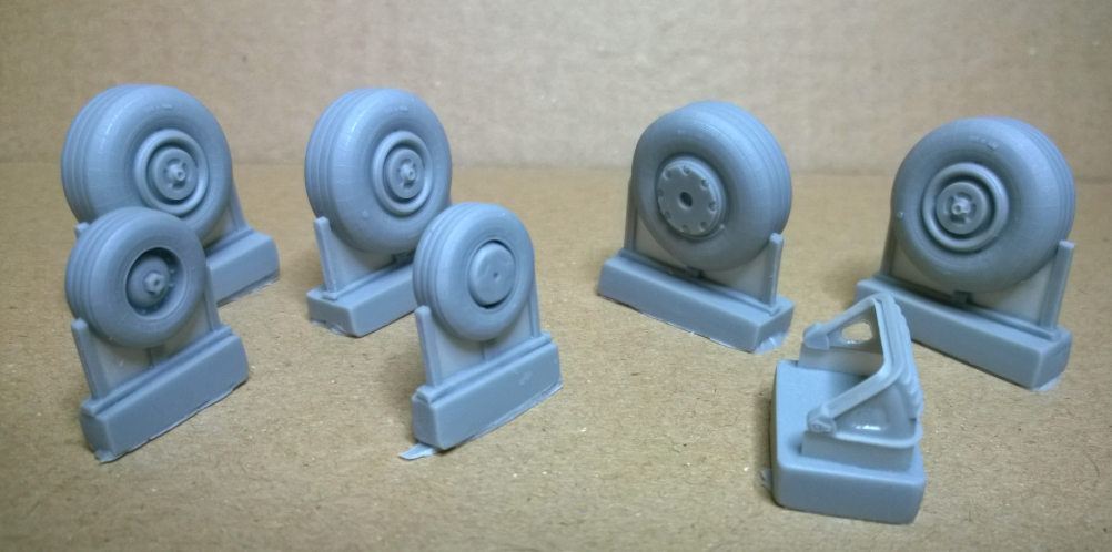 HAD Models HUN248004 1:48 Sukhoi Su-34 Fullback wheel set