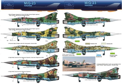 HAD Models HUN32032 1:32 Mikoyan MiG-23MF Flogger B / Mikoyan MiG-23MLD