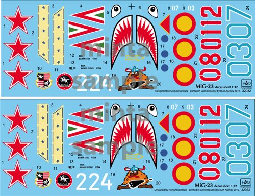 HAD Models HUN32032 1:32 Mikoyan MiG-23MF Flogger B / Mikoyan MiG-23MLD