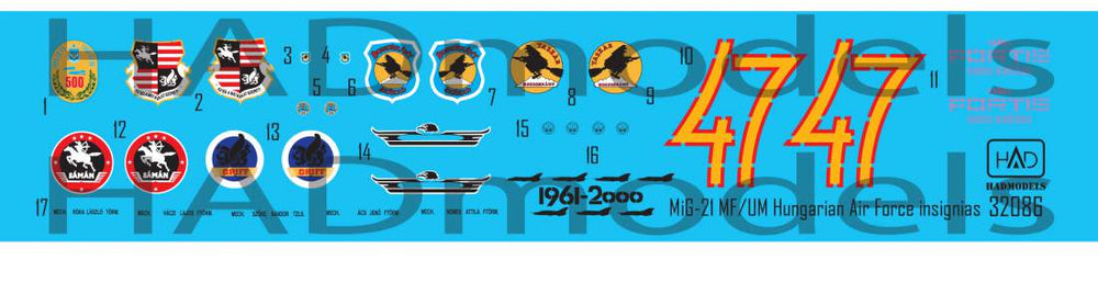 HAD Models HUN32086 1:32 Hungarian Air Force Insignia
