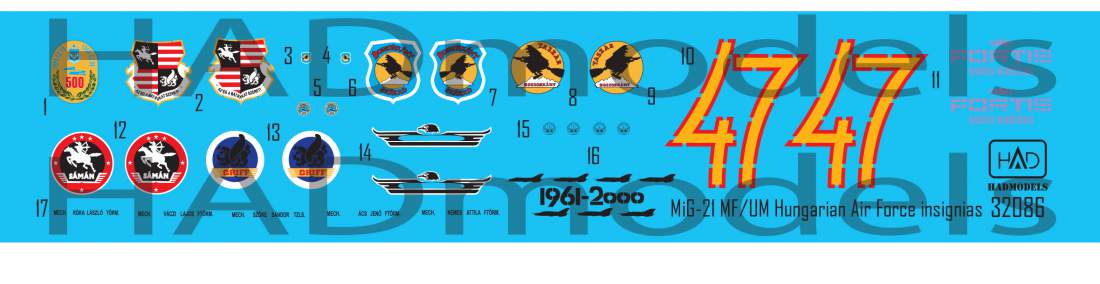 HAD Models HUN32086 1:32 Hungarian Air Force Insignia