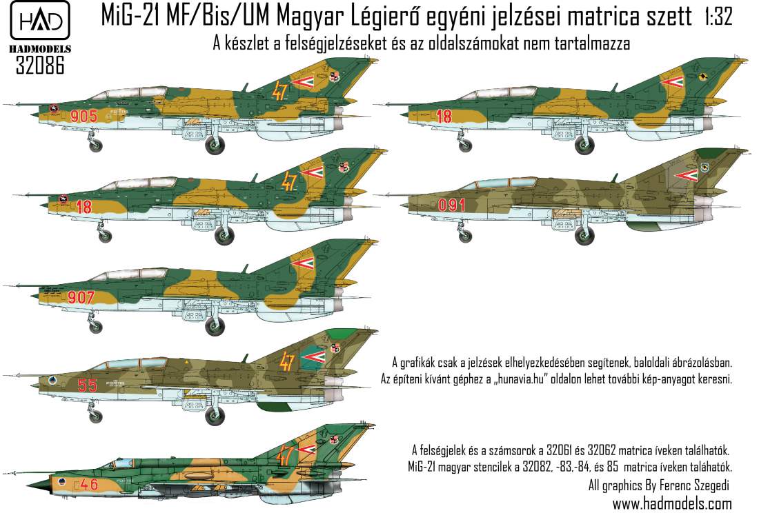 HAD Models HUN32086 1:32 Hungarian Air Force Insignia