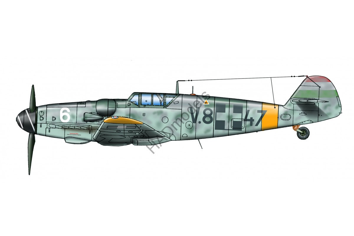 HAD Models HUN48098 1:48 Messerschmitt Bf-109G-6 decal sheet limited edition
