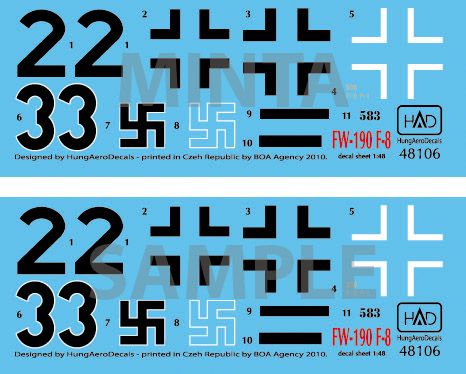 HAD Models HUN48106 1:48 Focke-Wulf Fw-190F-8
