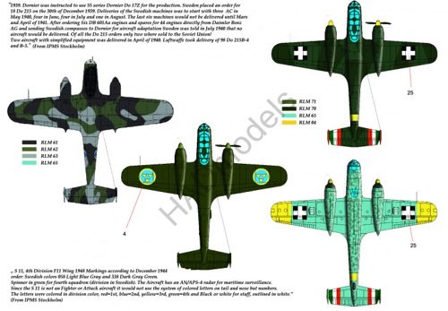 HAD Models HUN48146 1:48 Dornier Do-215B-4 / Do 17S