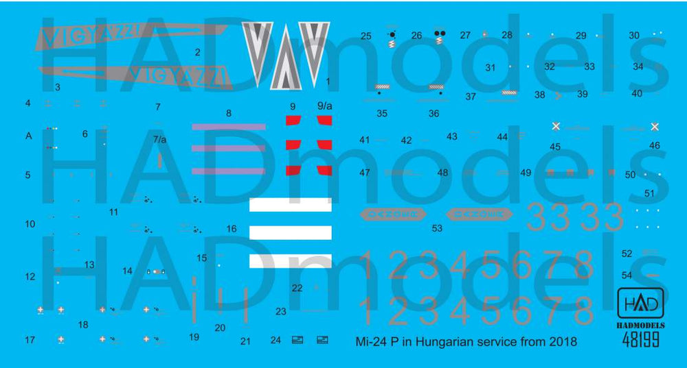 HAD Models HUN48199 Mil Mi-24P Hungarian NATO Painting 2018 1:48