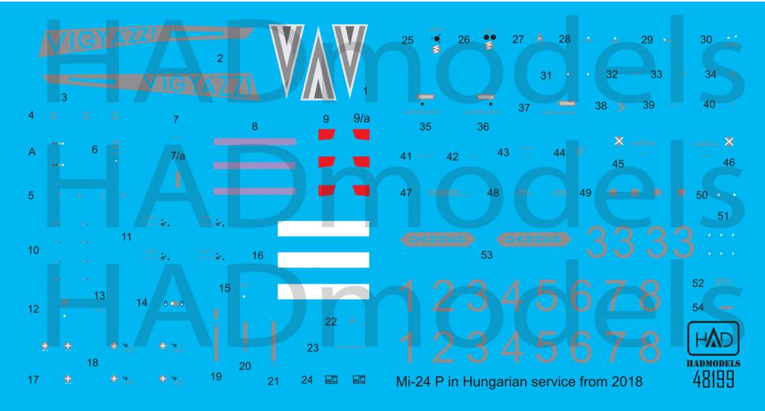 HAD Models HUN48199 Mil Mi-24P Hungarian NATO Painting 2018 1:48