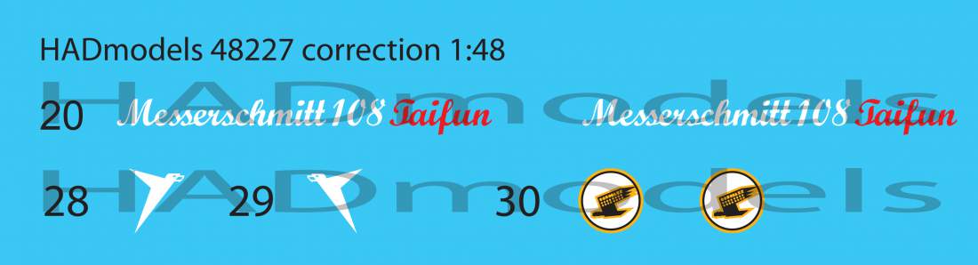HAD Models HUN48227 1:48 Messerschmitt Bf-108 Taifun 4 x Hungarian and 1 x RAF