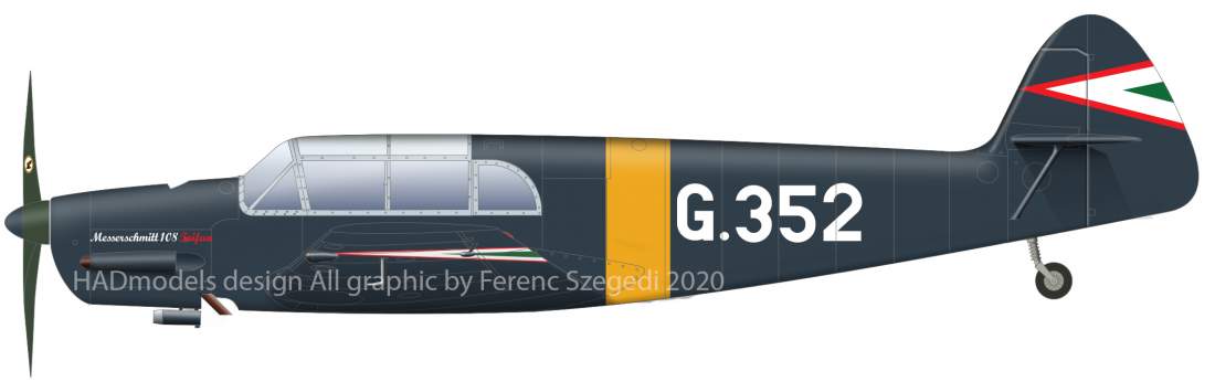 HAD Models HUN48227 1:48 Messerschmitt Bf-108 Taifun 4 x Hungarian and 1 x RAF