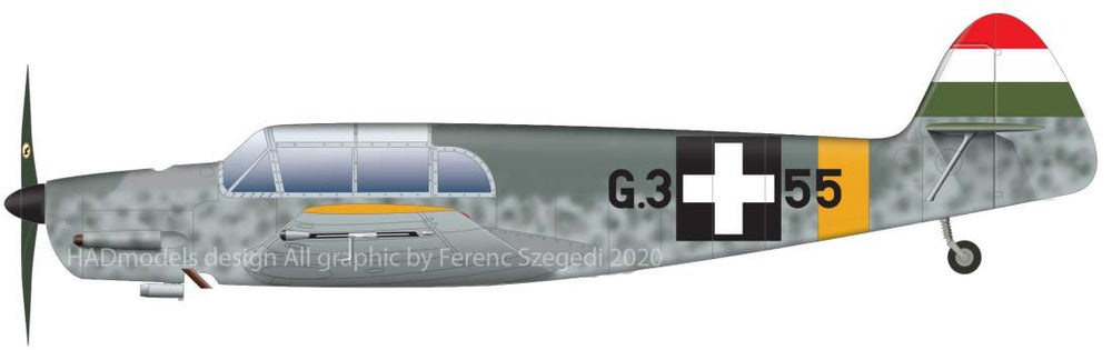 HAD Models HUN48227 1:48 Messerschmitt Bf-108 Taifun 4 x Hungarian and 1 x RAF