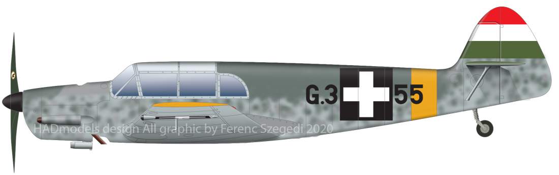 HAD Models HUN48227 1:48 Messerschmitt Bf-108 Taifun 4 x Hungarian and 1 x RAF