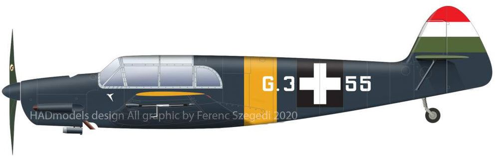 HAD Models HUN48227 1:48 Messerschmitt Bf-108 Taifun 4 x Hungarian and 1 x RAF