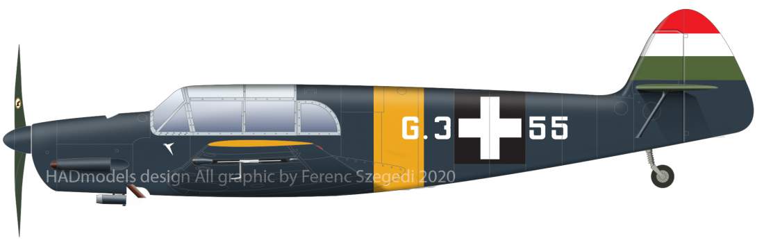 HAD Models HUN48227 1:48 Messerschmitt Bf-108 Taifun 4 x Hungarian and 1 x RAF