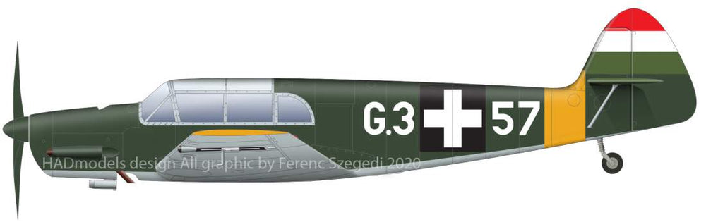 HAD Models HUN48227 1:48 Messerschmitt Bf-108 Taifun 4 x Hungarian and 1 x RAF